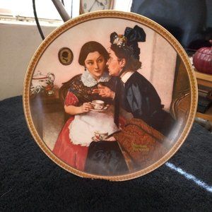 Norman rockwell collectable plate vintage Rediscovered women